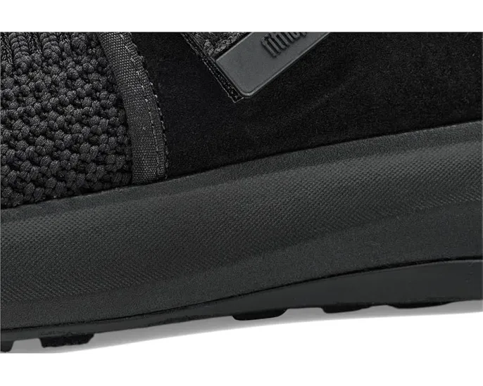 Туфли FitFlop F-mode Flow Mary Jane из трикотажа и замши