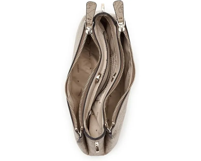 Сумка Noelle II Triple Compartment Shoulder Crossbody GUESS с тремя отделениями