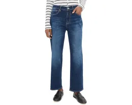 Джинсы Brinley Mid-Rise Straight Crop с прямой средней посадкой и укороченными штанинами в цвете Outspoken