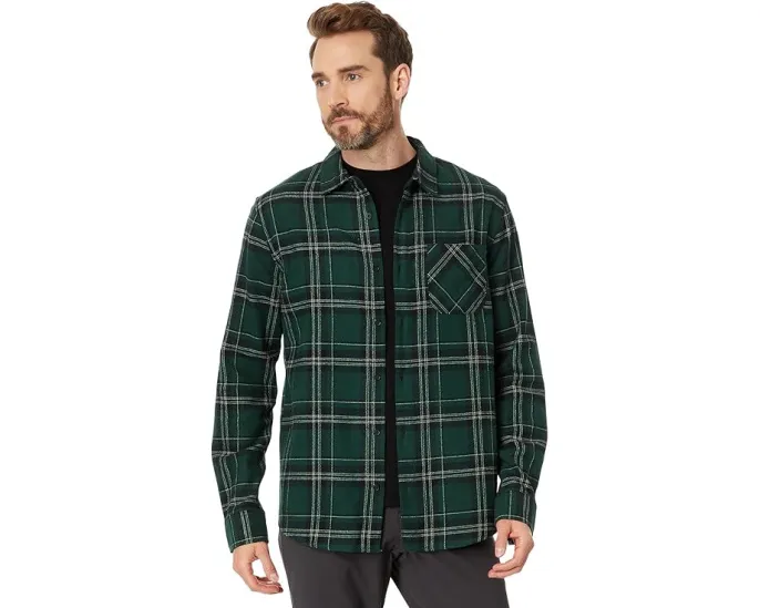 Фланелевая рубашка Oakley Podium Plaid с длинным рукавом и накладными карманами