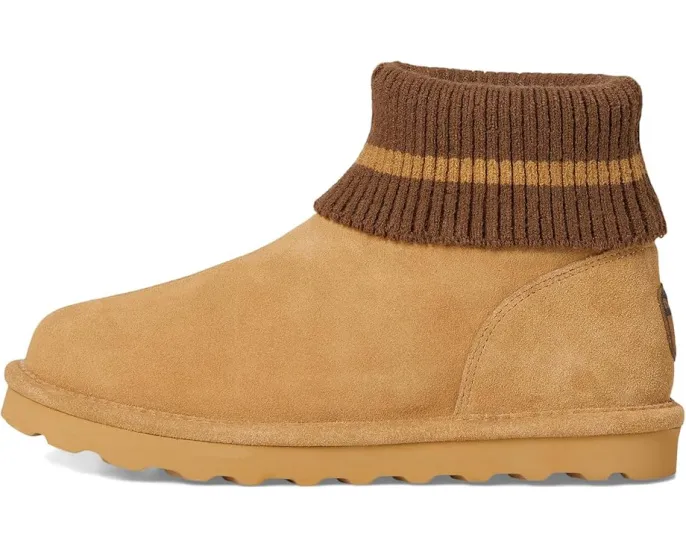 Зимние угги Bearpaw September из замши с отворотом и шерстяной подкладкой