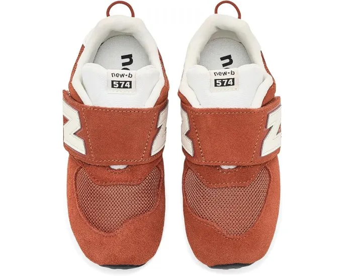 New Balance Kids 574 New-B кроссовки на липучке для малышей с широким носком