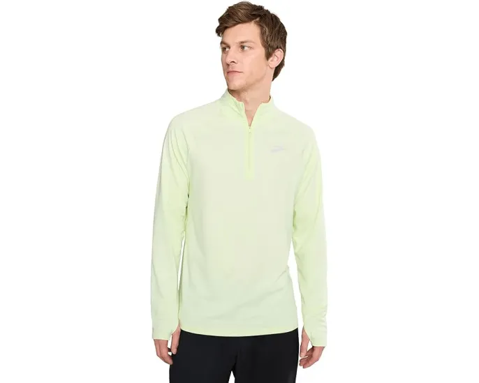 Куртка Brooks Dash 1/4 Zip 3.0 с воротником стойкой и отверстиями для большого пальца