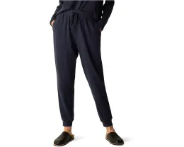 Уютные спортивные брюки Eileen Fisher с манжетой на щиколотке из велюра