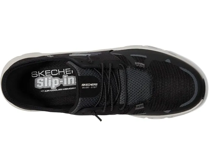 Кроссовки Skechers Glide-Step Pro Hands Free Slip-In с геометрической подошвой и вставкой Air-Cooled Memory Foam