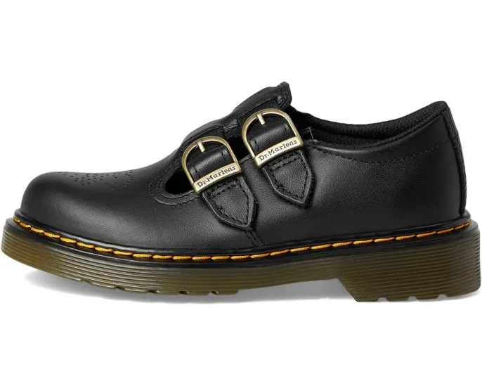 Туфли Mary Jane Dr. Martens 8065 J для детей с перфорацией и пряжками