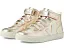 Кроссовки VEJA Small V-10 Mid Chromefree для детей с золотистым верхом и застежкой на липучке