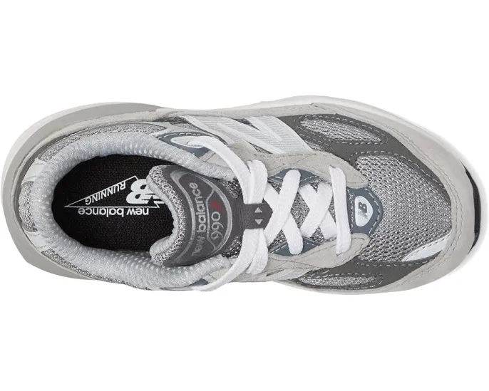 Детские кроссовки New Balance 990v6 с липучкой и светоотражающими деталями