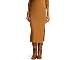 Юбка-карандаш миди Lauren Ralph Lauren с резинкой на талии и разрезом