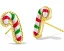 Серьги-пусеты Kendra Scott Candy Cane с эмалью и перламутром