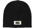 UGG облегченная шапка бини из мягкой вязки с лейблом