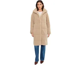 Длинная стеганая куртка Levi's из шерпи в стиле тедди