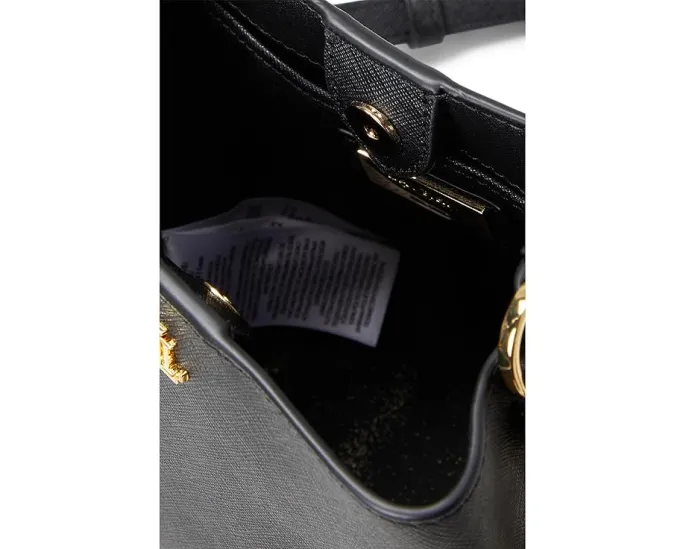 Сумка-ведро Lauren Ralph Lauren Small Reese из тисненой кожи с регулируемым ремнем