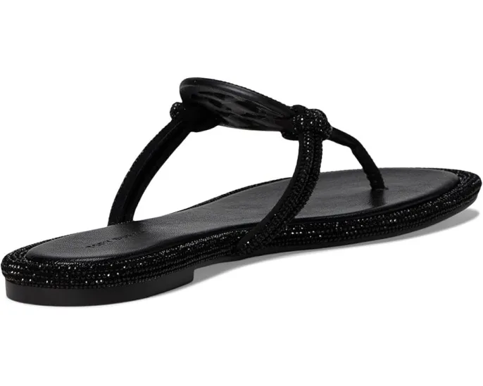 Сандалии Tory Burch Miller Knotted Pave с заклепками и стелькой из овечьей кожи