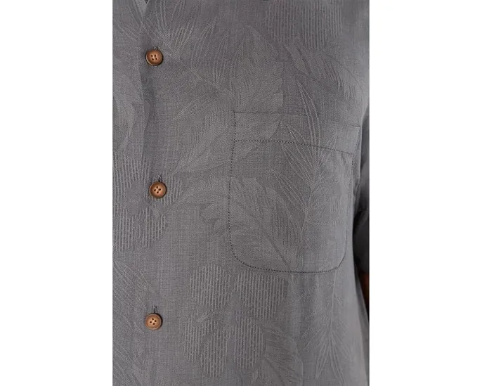 Шелковая рубашка Tommy Bahama Catch Of The Day с жаккардовым узором и вышивкой