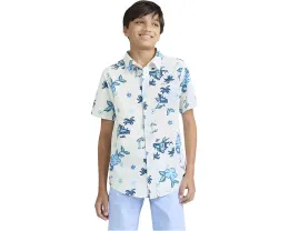 Рубашка Hurley Kids с принтом и короткими рукавами