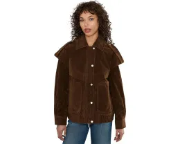 Бомбер с воротником и накладными карманами из полиэстера Avec Les Filles