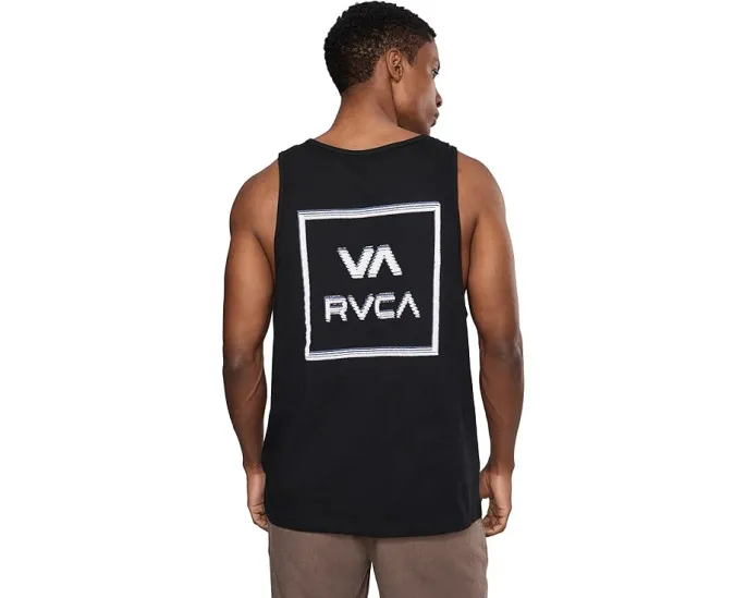 Майка RVCA Glitch Tank с принтом и круглым вырезом