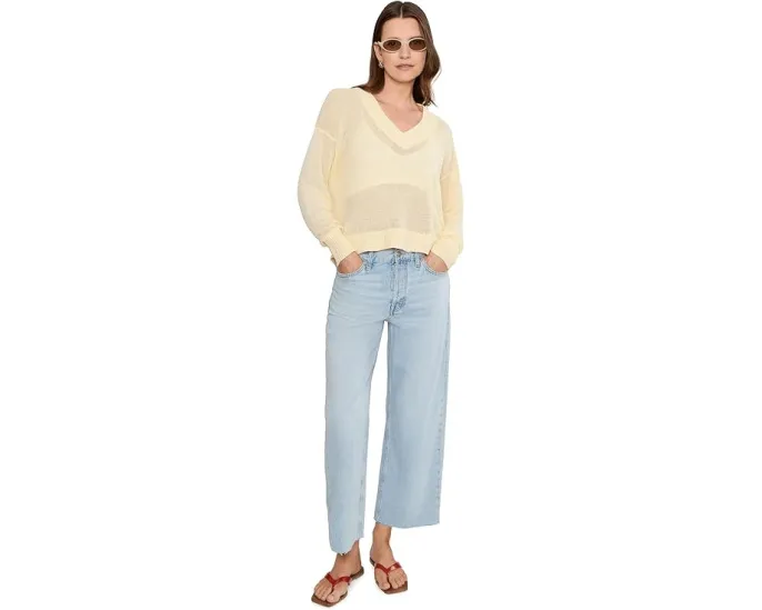 Джинсы Madewell Low Slung Baggy Crop в стиле Foster Wash