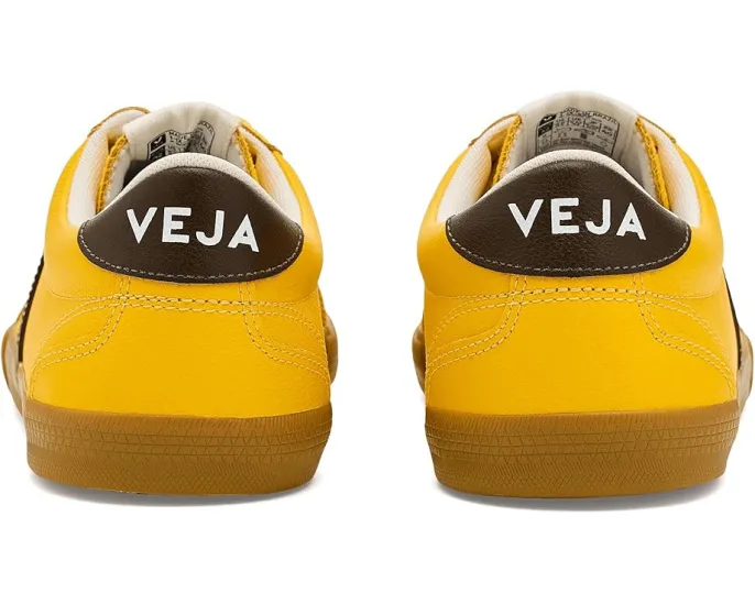 Кроссовки VEJA Volley из кожи с круглым носком и резиновой подошвой