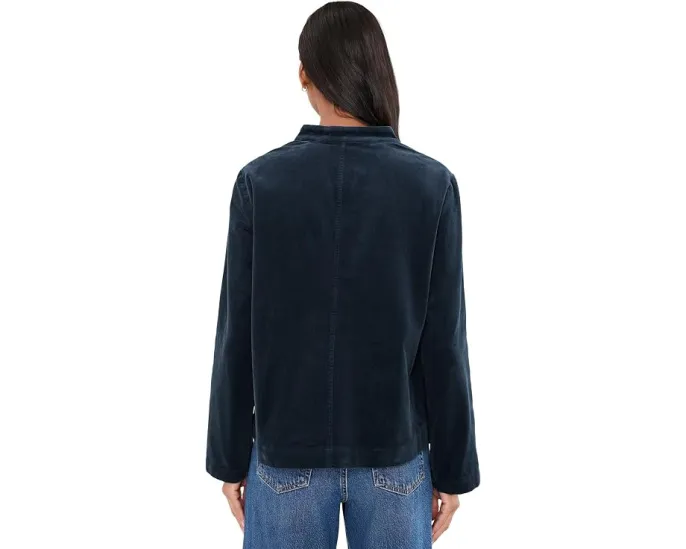 Куртка Eileen Fisher Organic Cotton Stretch из хлопкового вельвета с высоким воротником