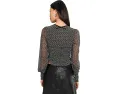 Топ Free People Dottie Knit Top с принтом и длинными рукавами