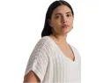 Свитер Lauren Ralph Lauren плюс сайз с коротким рукавом из хлопковой сетки
