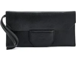 Косметичка Ursa Grain Pouch из зернёной кожи с ремешком от AllSaints