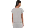 Топ с круглым вырезом Eileen Fisher Striped Organic Linen Sheen Round Neck Top из полосатого льна