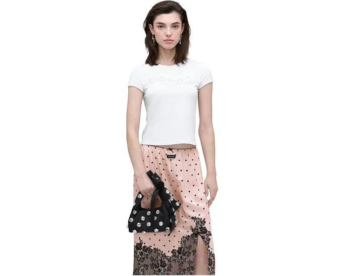Мини-сумка Marc Jacobs The Gem Nylon Bow с бантом и съемным мешочком