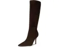 Ботильоны Nine West Gerty из замши темно-коричневого цвета на каблуке
