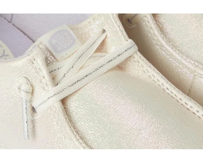 Детские слипоны Hey Dude Kids Wendy Dazzling с блестками и технологией Flex & Fold