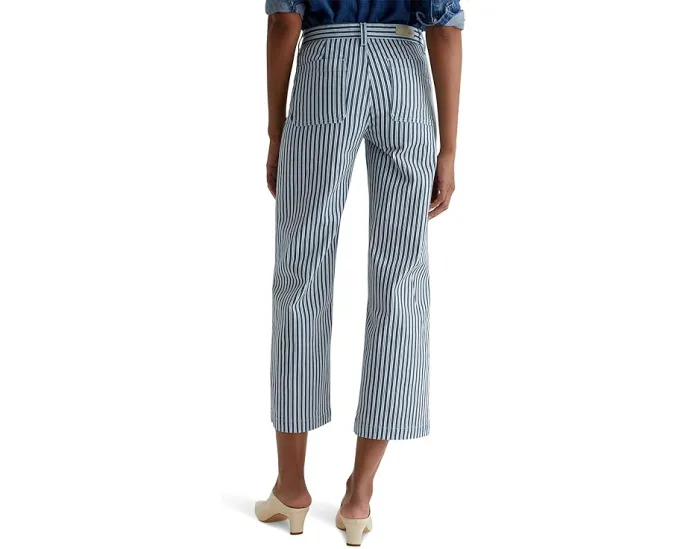 Джинсы AG Jeans Kassie с широкими штанинами и полосатым принтом