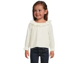 Блузка Janie and Jack с фактурным воротником и длинными рукавами