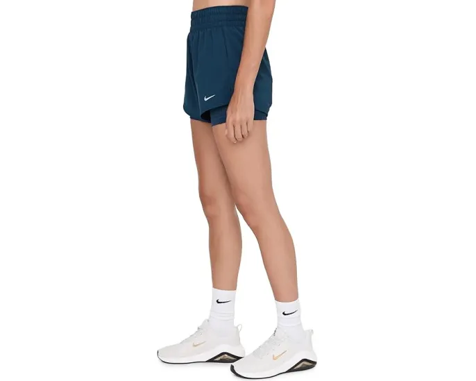 Шорты Nike Dri-FIT с высокой талией 3 дюйма (7.62 см) 2-в-1 и скрытыми карманами