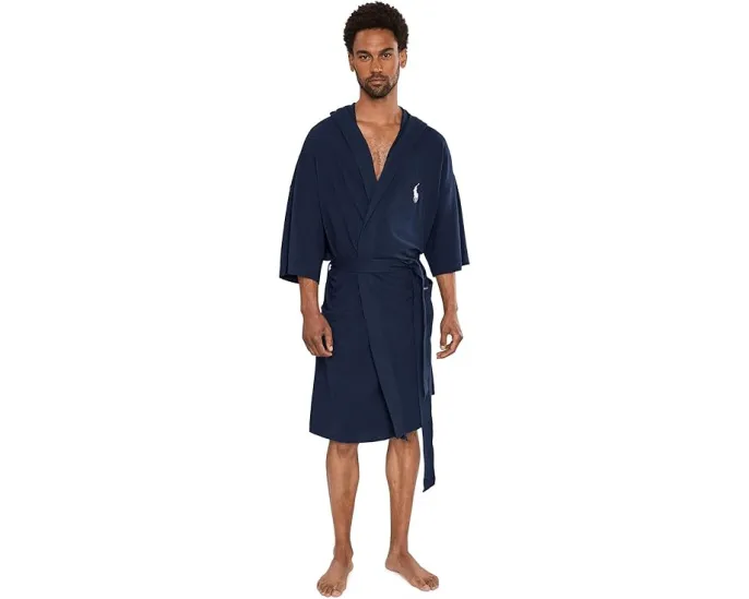 Халат Polo Ralph Lauren с капюшоном и вышитым логотипом