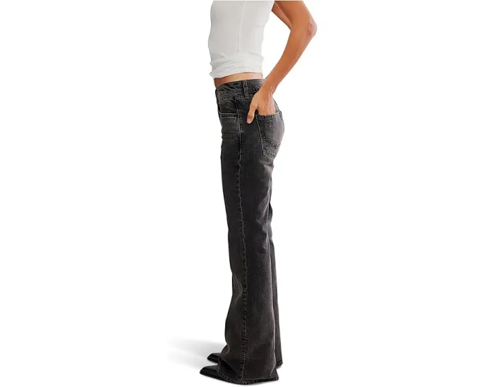 Free People West Coast Relaxed Jean расслабленные джинсы с прямой штаниной