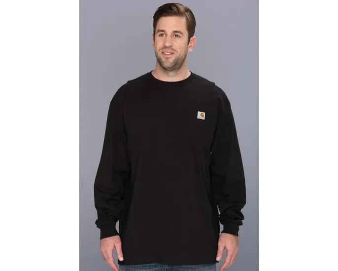 Carhartt футболка с длинным рукавом и карманом Big & Tall
