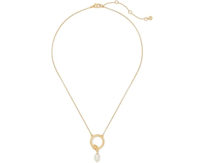 Массивный кулон Ropes & Knots с жемчугом и цирконием Kate Spade New York