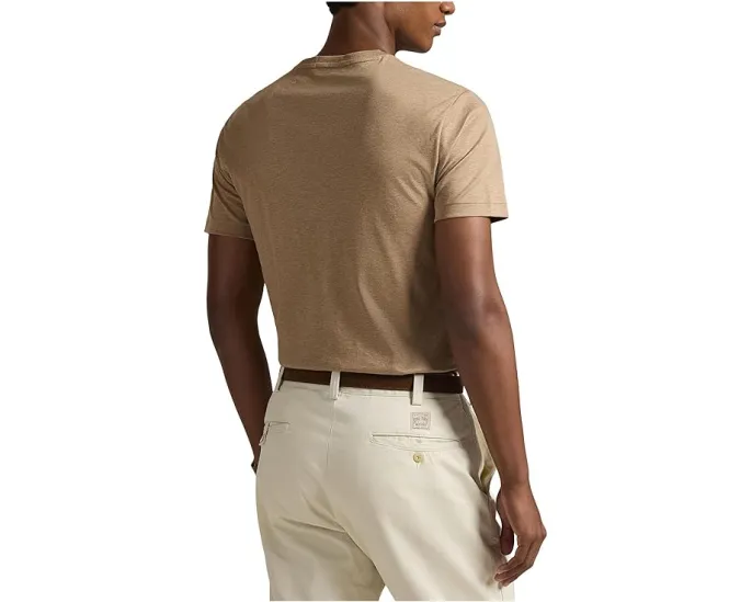 Футболка Polo Ralph Lauren Custom Slim Fit из мягкого хлопка с вышитым логотипом