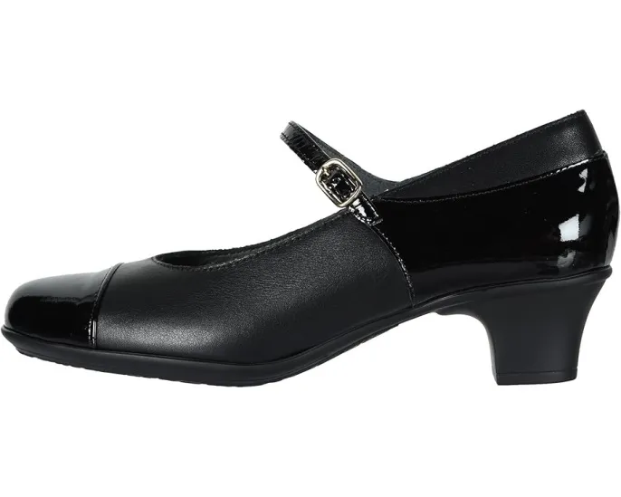 Туфли SAS Isabel Mary Jane Comfort Heel с ремешком и принтом рептилии