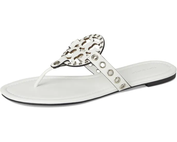 Босоножки Miller Eyelet Sandal Tory Burch с металлическими вставками
