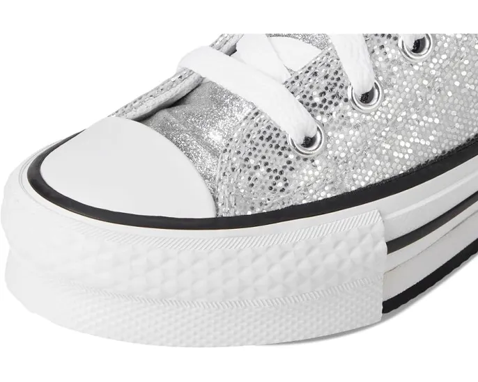 Converse Kids кроссовки Chuck Taylor All Star Lift Disco с блестками на платформе