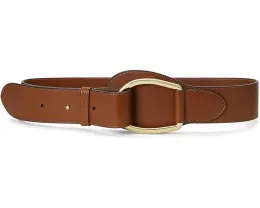 Широкий ремень Lauren Ralph Lauren из кожи с кольцевой пряжкой