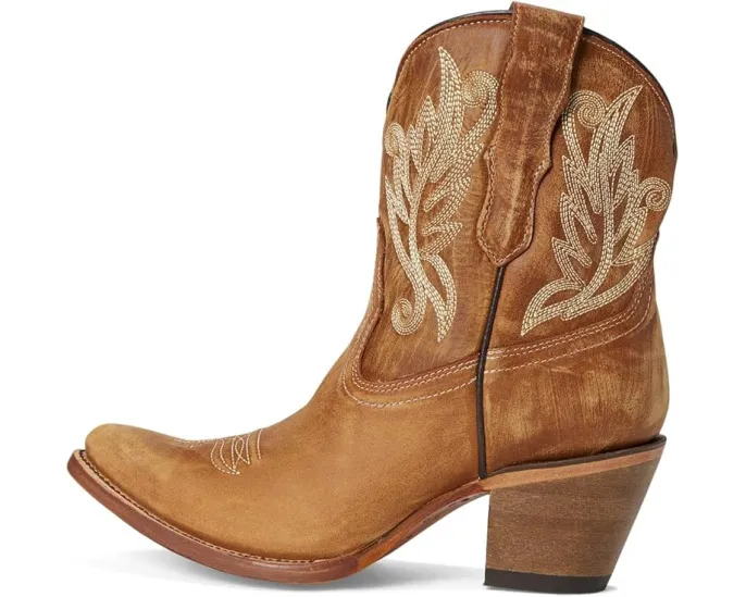 Ботинки Corral Boots A4218 с золотой вышивкой и каблуком кубинского типа