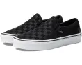 Классические слипоны Vans в клетку с текстильной стелькой и резиновой подошвой