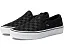 Классические слипоны Vans в клетку с текстильной стелькой и резиновой подошвой