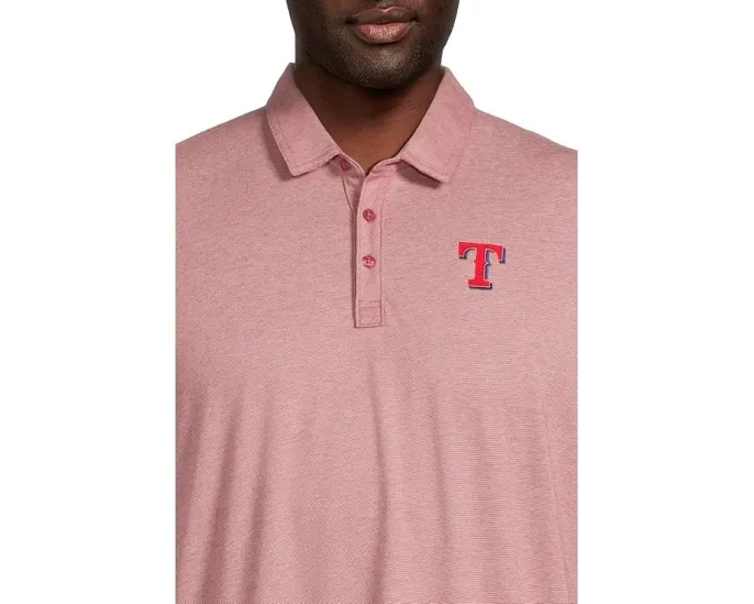 Поло TravisMathew Texas Rangers The Zinna с контрастным логотипом