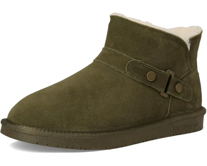 Зимние угги Bearpaw Gabby из замши с искусственным мехом и защитой BearCoat