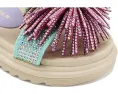 Детские сандалии Kurt Geiger London Orson Fringe с помпонами на мягкой коже